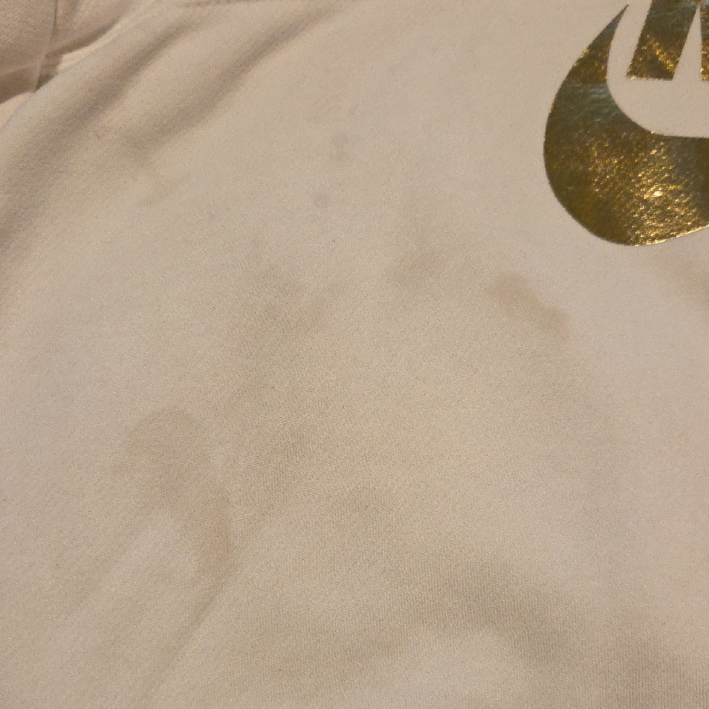 Nike Crop Top Hoodie with Gold And SilverLogo - Picture 4 of 4